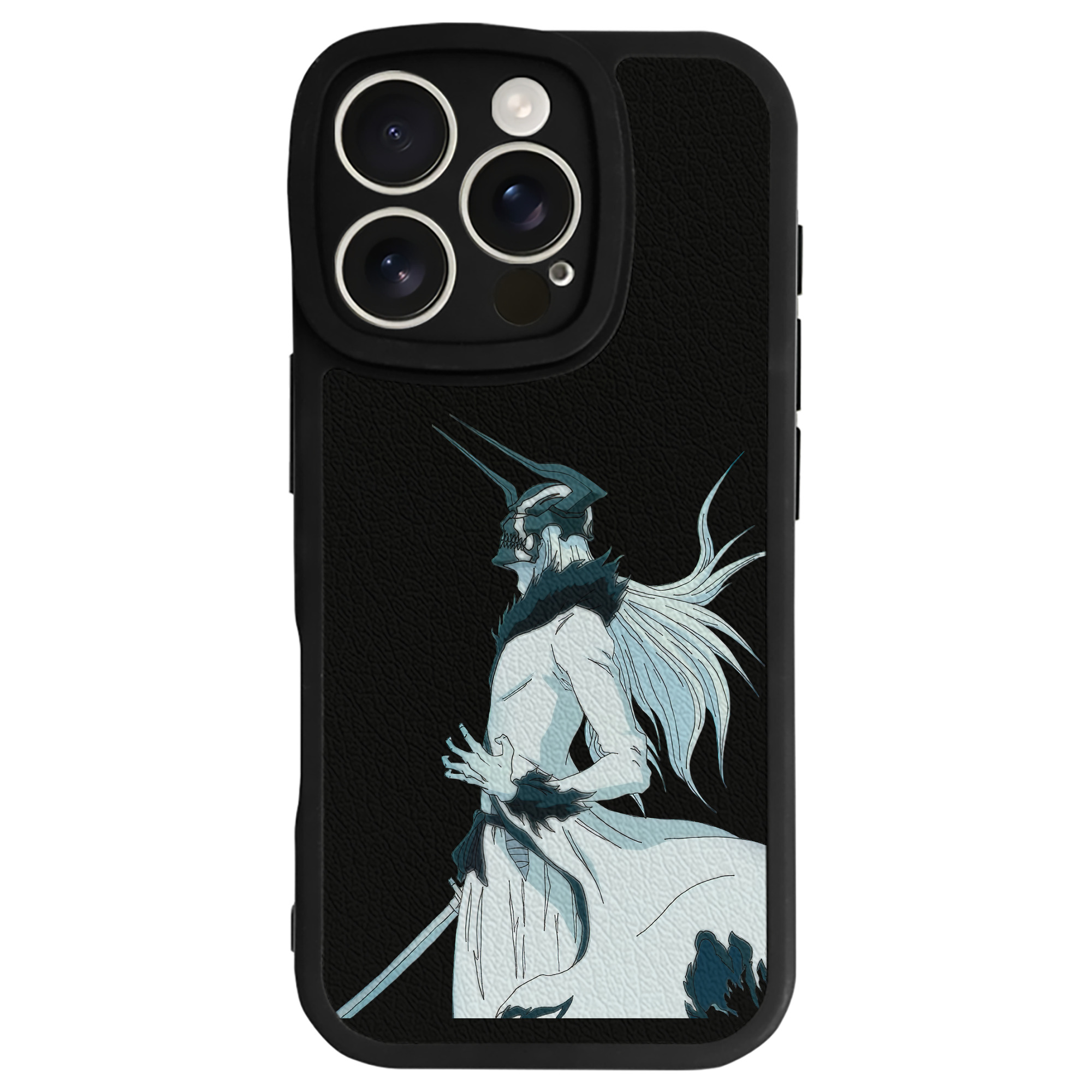 ブリーチ 黒崎一護（くろさき いちご）BLEACH Kurosaki Ichigo 【iPhone 16シリーズ対応】シリコンスマホケース（レザー調） 材質：シリコン
